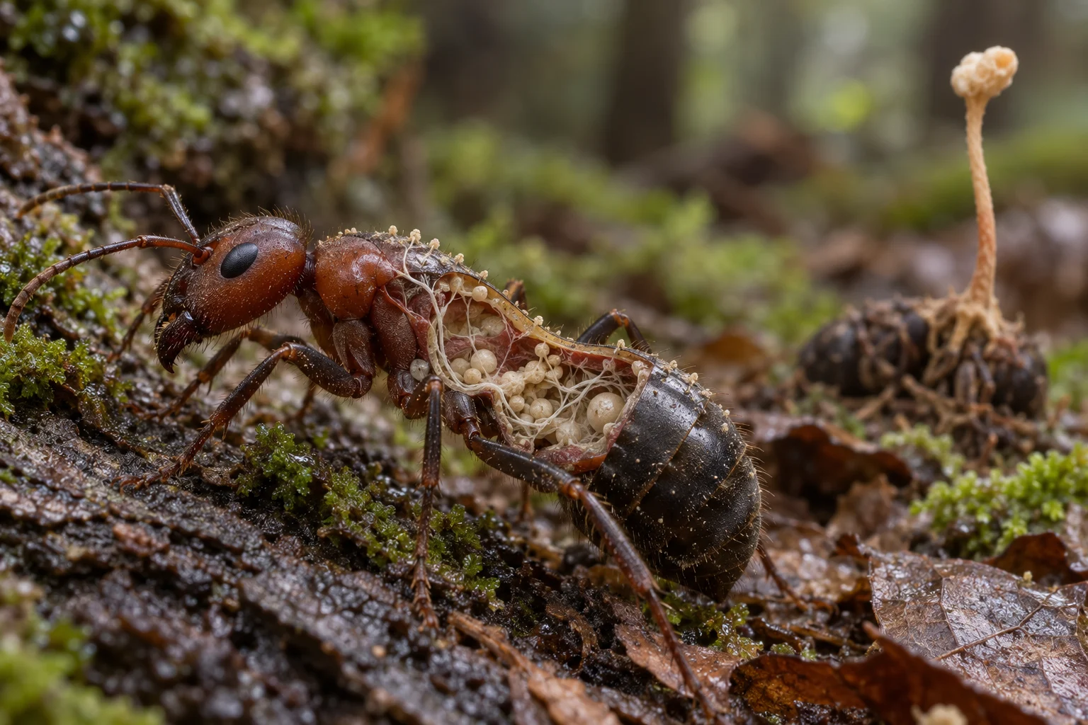 Cordyceps Benzeri Mantarlar Böcekleri Nasıl Enfekte Eder?
