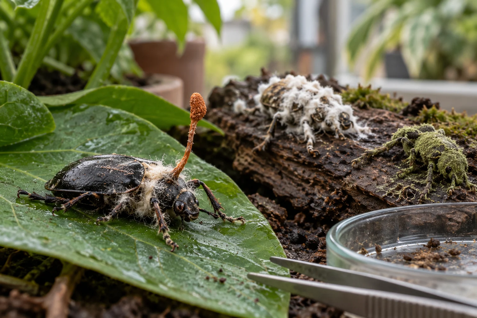 Fotoğraf: 1. Cordyceps benzeri mantarların hangi tür grupları böcekleri enfekte eder? - Cordyceps Benzeri Mantarlar Böcekleri Nasıl Enfekte Eder?