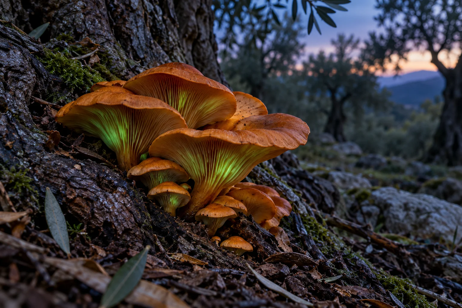 Omphalotus olearius Gerçekten Işık Saçar mı?