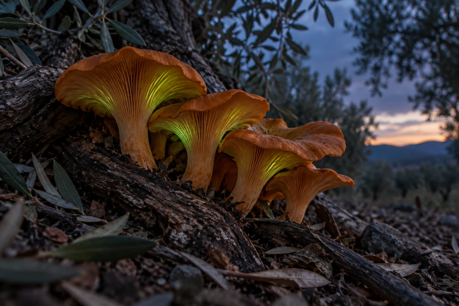 Fotoğraf: Omphalotus olearius ışığı hangi koşullarda gözlenebilir? - Omphalotus olearius Gerçekten Işık Saçar mı?