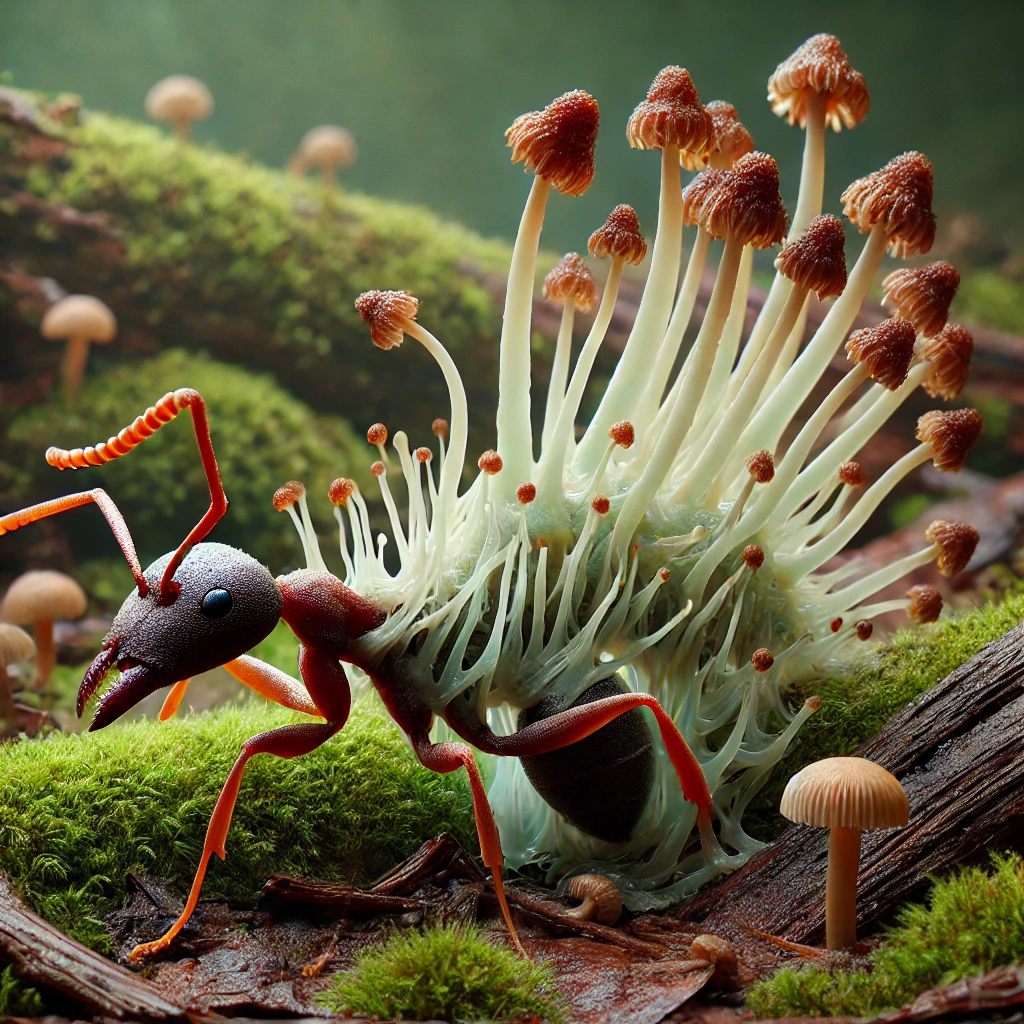 Karınca Zombi Mantarı (Ophiocordyceps unilateralis)